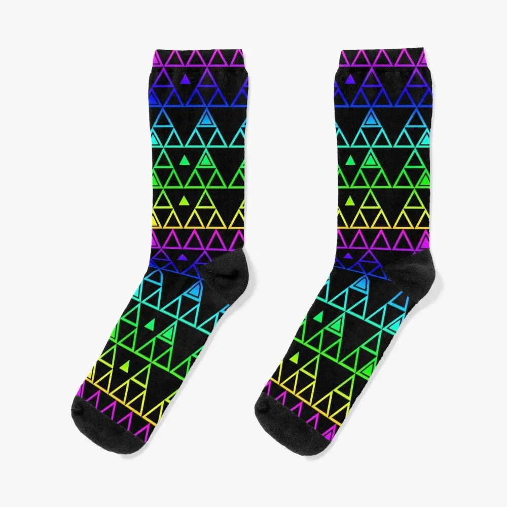 Triangular Triforce triangle native pattern Socks japanese fashion fashionable loose Women Socks Men's