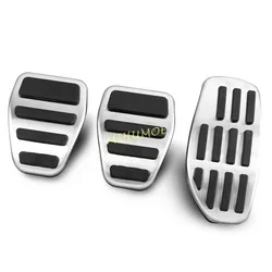 MT Foot Clutch Brake Gas Pedal Pad Cover For 2014-2023 Nissan X-Trail Qashqai J11 Kicks Versa Micra Juke Renault Koleos Kadjar