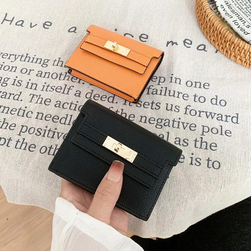 Ladies New Compact Internet Celebrity Coin Purse with Multiple Card Slots, High-end Accordion Card Holder