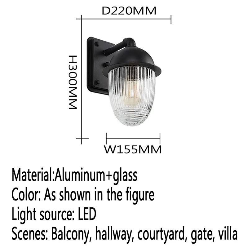 ALBERT современные светодиодные уличные настенные светильники электрическая простота водонепроницаемый балкон прихожая двор вилла ворота отель