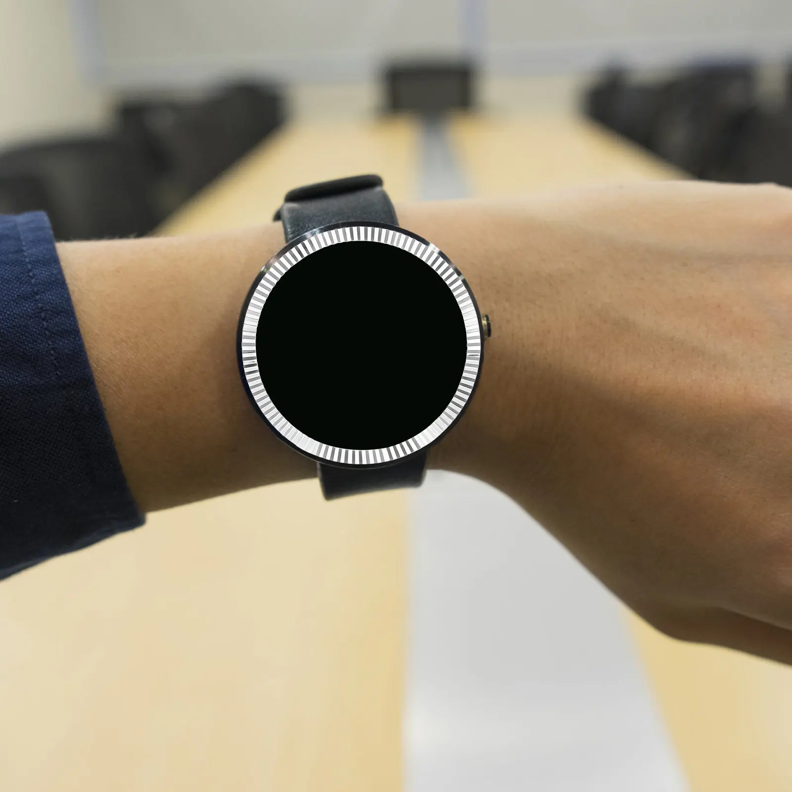 

46Mm Watch Bezel Ring Stainless Steel Replacement Lightweight Sturdy Easy Install Removable Protects Watch Face Adds Unique