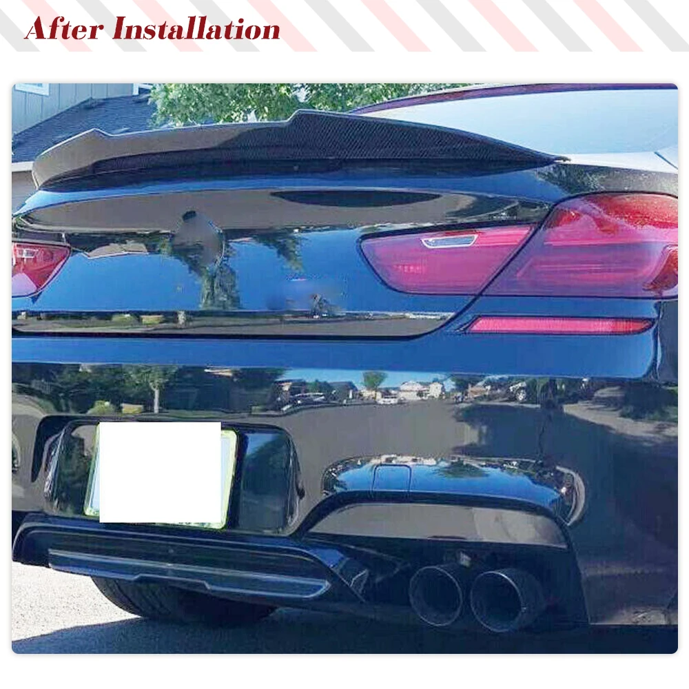 F13 Rear Trunk Spoiler For BMW 6 Series M6 F06 640i 650i Gran Coupe Boot Lid Spoiler 2012 - 2018 Body Kits Not Fit for F12