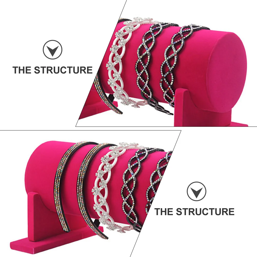 

1Pcs Lint Cloth Hair Tie Organizer Scrunchie Stand Hairband Display Rack Bracelet Holder Jewelry Storage for Accessories