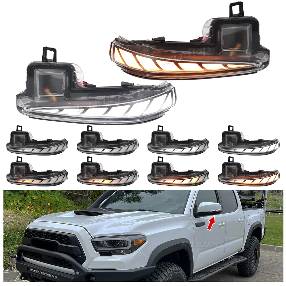 LED Dynamic Turn Signal Light Sequential Side Mirror For Toyota Alphard Vellfire AH30 Tacoma 16-2023 RAV4 2019 -2023 Highlander