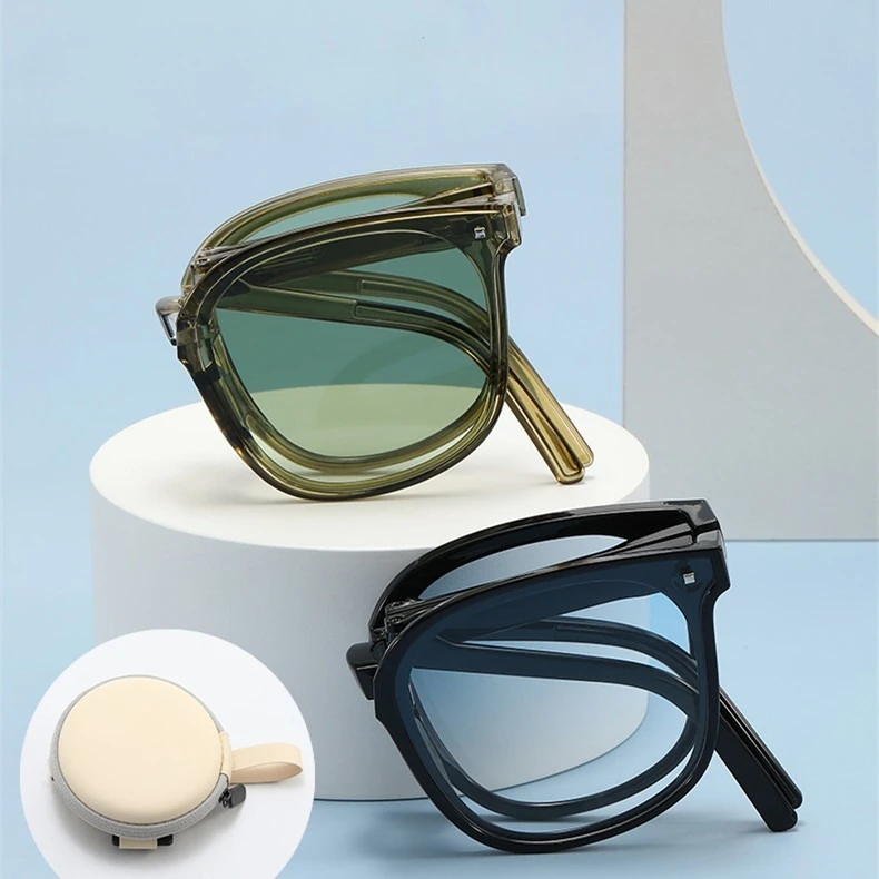 

Ins Folding High-grade Sunglasses Summer Oversized Women's Windproof Sun Glasses Outdoor Sports Gift MJ0570