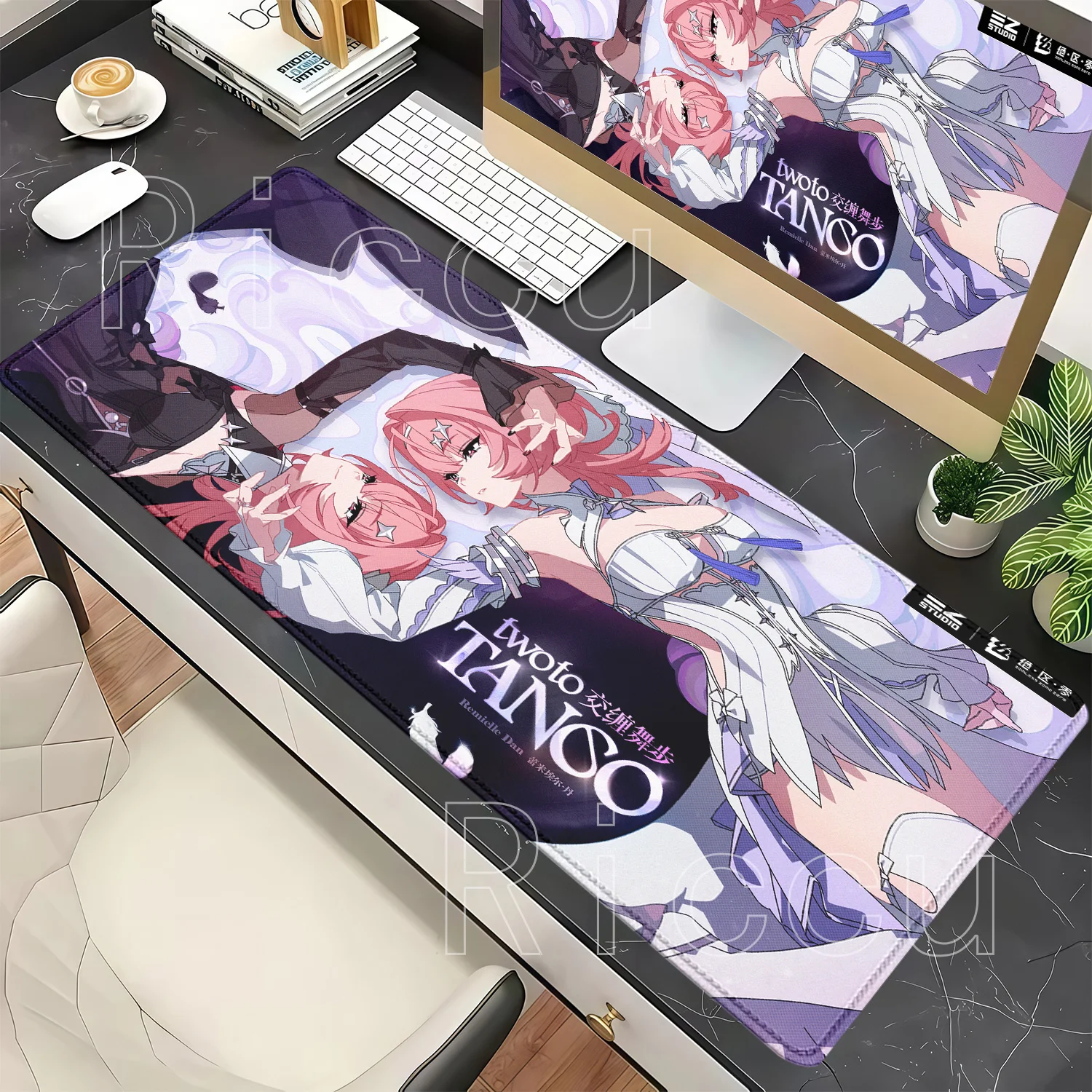 Gaming Keyboard Typewriter - แผ่นรองเมาส์ขนาดใหญ่ Remielle Dan Zenless Zone Zero