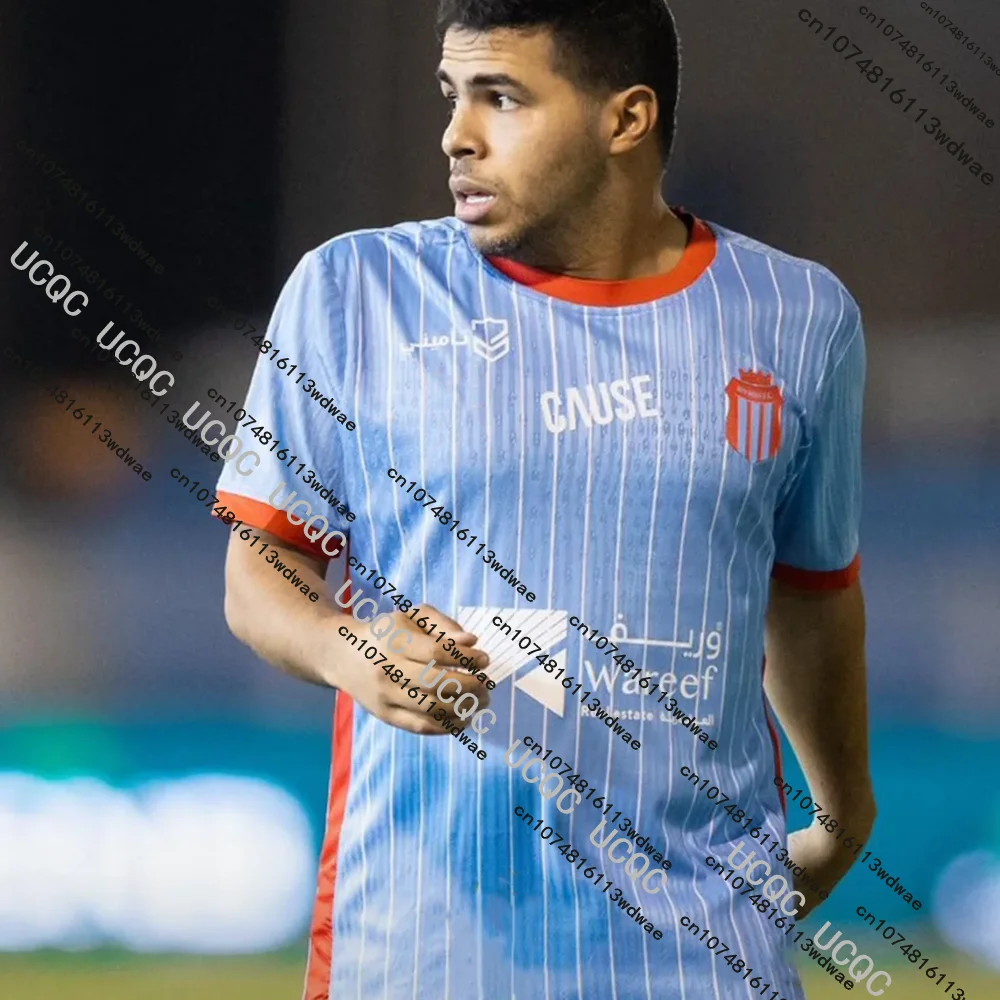 جديد الأكثر مبيعا 25/26 المملكة العربية السعودية كرة القدم آل رياد جيرسي الرجال التي شيرت سريعة الجافة ثلاثية الأبعاد تنفس التدريب مباراة قمصان كرة قدم #2