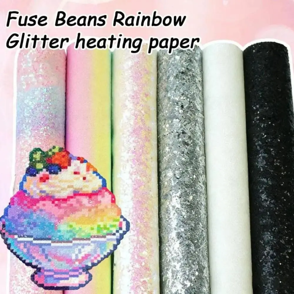 6 Stück/Set Schmelzperlen Regenbogen-Glitzer Backtuch Antihaftbeschichtet Glänzende Schmelzperlen Backtuch Hochtemperaturbeständig