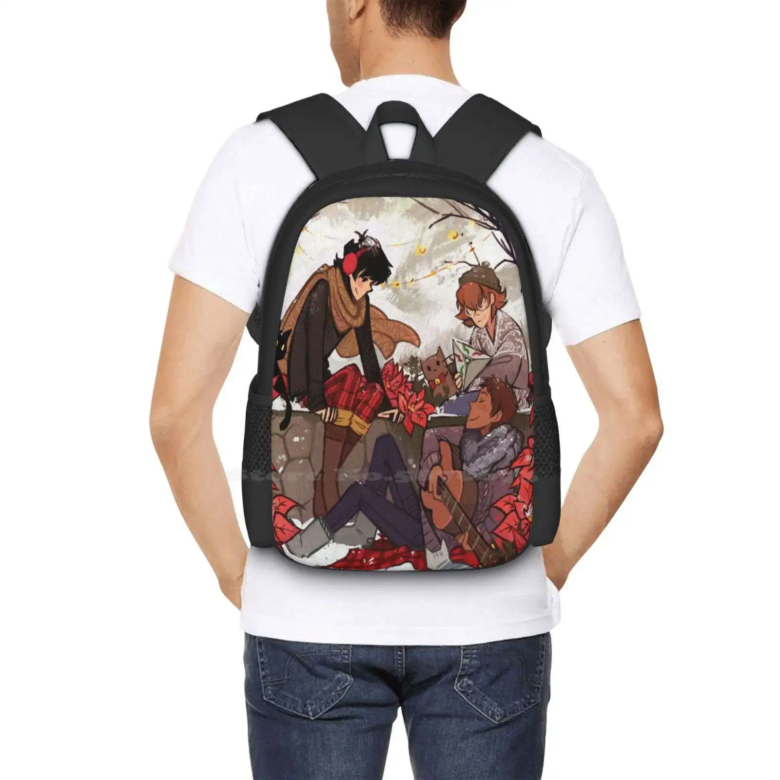 Bolsas escolares de viaje para ordenador portátil con diseño de canciones de invierno, lanza, Keith, Pidge, Voltron, Elentori