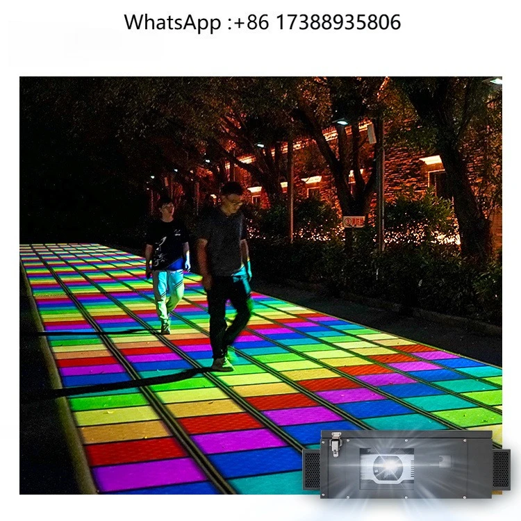 All-in-One PC 3D Hologram Interactive Floor Projector Games Water-Resistant Outdoor Playground Advertising Equipment