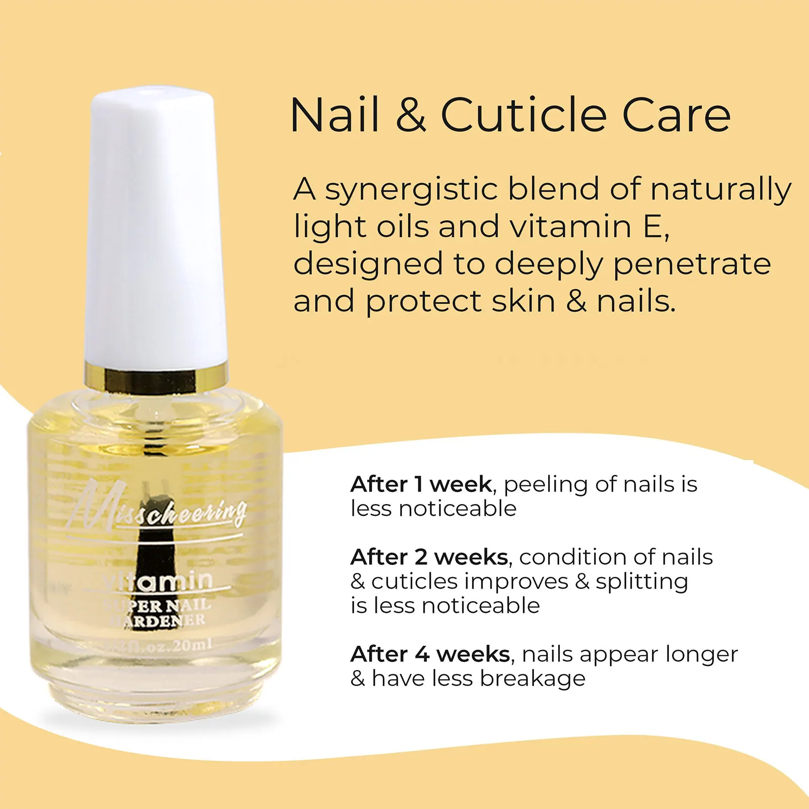 20 ml/Flaschen Nail Art Nährstofföl, weichmachendes Keratin-Reparaturwerkzeug für Fingernagel-Nagelhautpflege, tägliche Verwendung für Zuhause und Nagelstudio