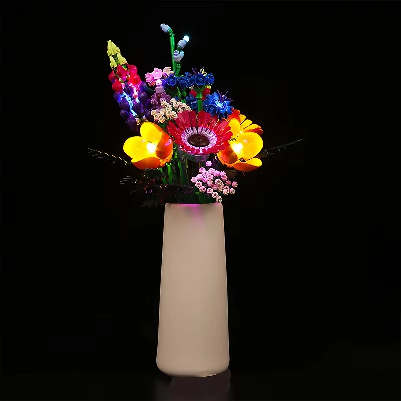 DIY LED Light Kit For LEGO 10313 Bouquets of wild flowers  (Only LED Light,Without Blocks Model)