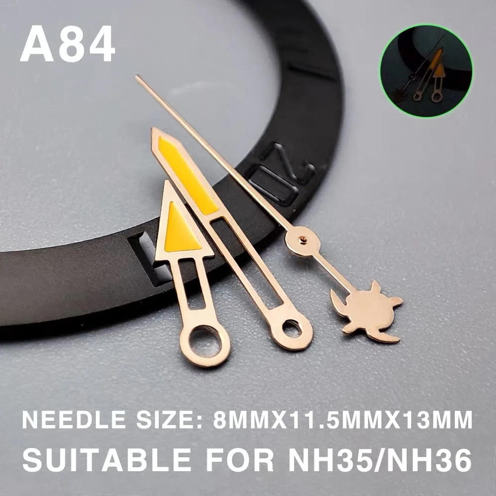 Blau grün leuchtende Uhrzeiger geeignet für Japan Seiko Submarine NH35 NH36/4R/7S Uhrwerk Gehäuse Zifferblatt Modifikationsteile – Detail 4