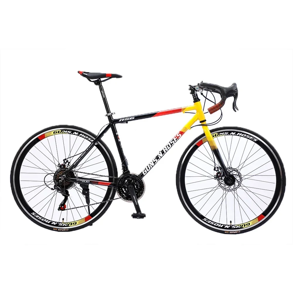 Road Bikes Bend The Handle Spoke Wheel Aluminum Alloy 700c 21 Speed Race Disc Brake Road Bikes Outdoor Sports Equipment