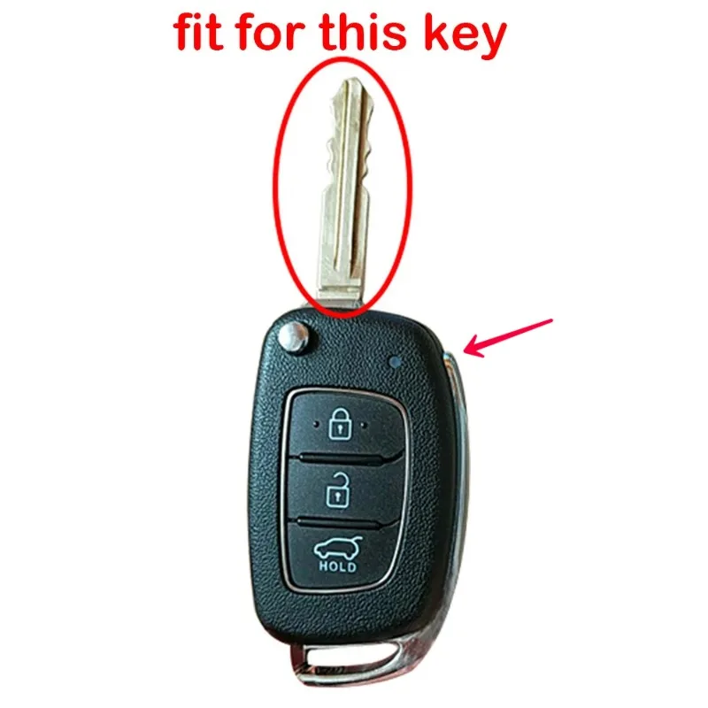 Car Flip Key Case Cover For Hyundai Solaris Verna Elantra Santa Fe I10 I20 I30 I35 I40 IX35 IX45 Creta Tucson Accent Accessories