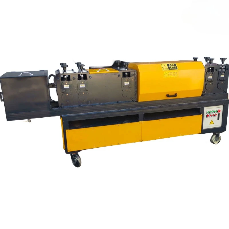 New type of steel pipe straightening, rust removal and painting machine, automatic eight-wheel hyperbolic multi-functional steel