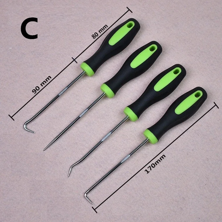 4Pcs/set Car Pick and Hook Set Automotive O Ring Oil Seal Gasket Puller Remover Craft Hand Tool