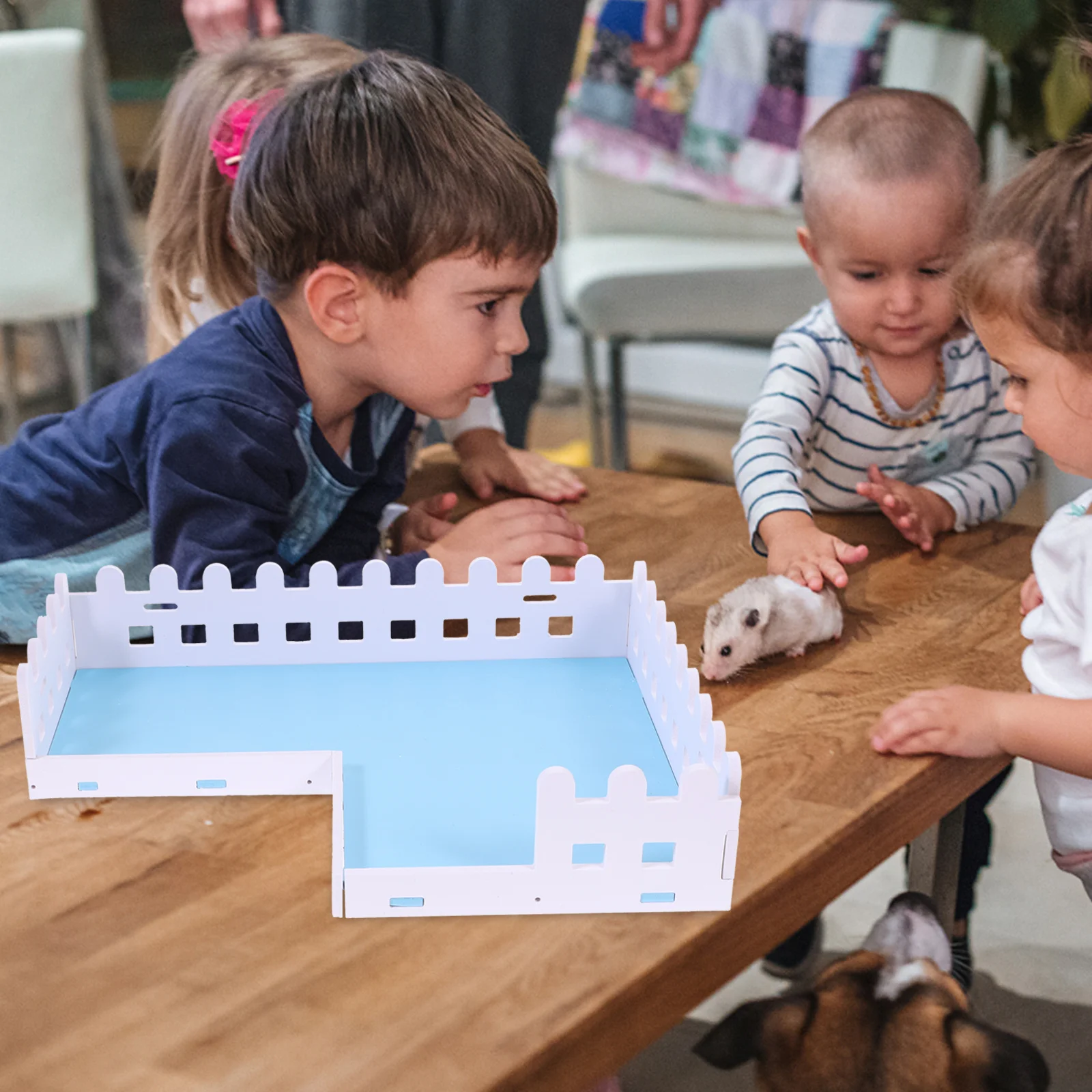 

Hamster Decorations for Cage Ladders Pet Funny Platform with Climbing Blue