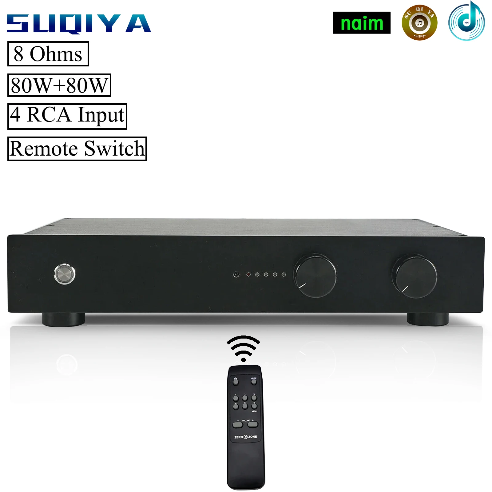 

SUQIYA-Remote Integrated Amplifier Base On Niam Nap250 Amplifier + Nac152 Preamplifier 80w +80w Combined Power Amplifier