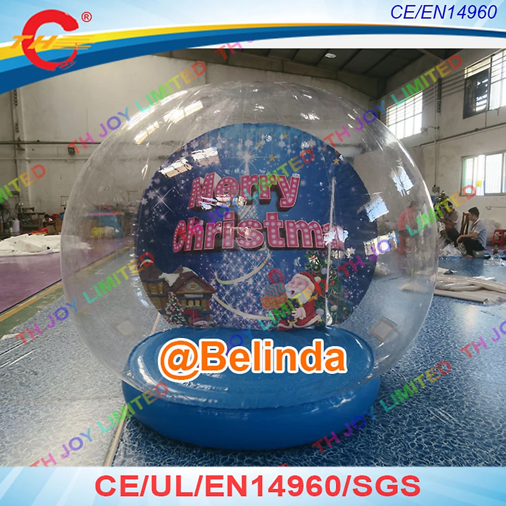 2.5m Christmas Photo Inflatable Snow GlobesLet it snows Inflatable Snow Globes Christmas Bubble Snow Globes