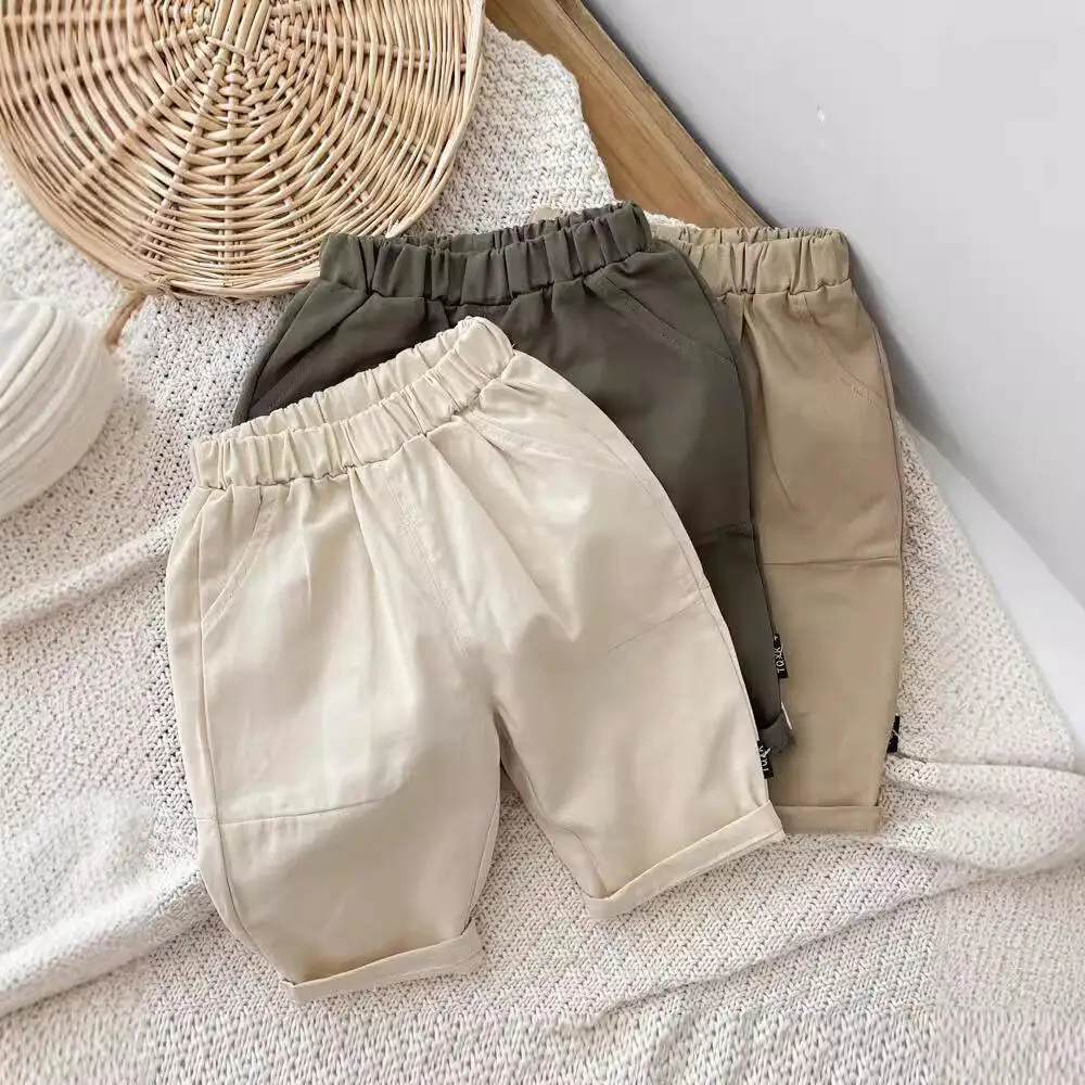 

Baby Pants Boys Girls 0-3 Years Solid Color Comfortable Trousers Infant Casual Loose Fit Fashion Kids Clothing Soft Cotton