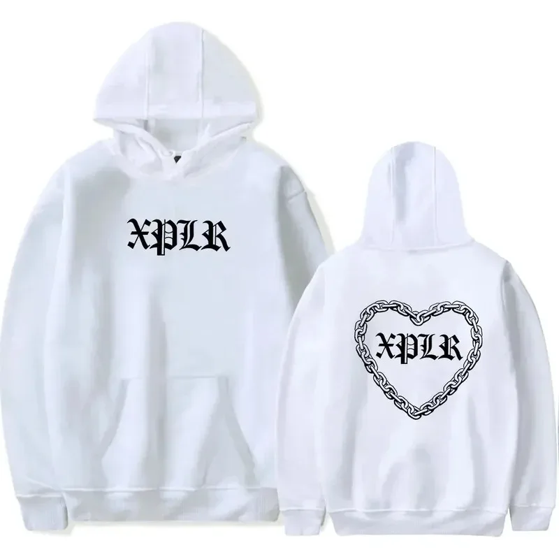 سويت شيرت بقلنسوة للرجال والنساء من Sam and Colby XPLR بأكمام طويلة ملابس غير رسمية بقلنسوة للشارع