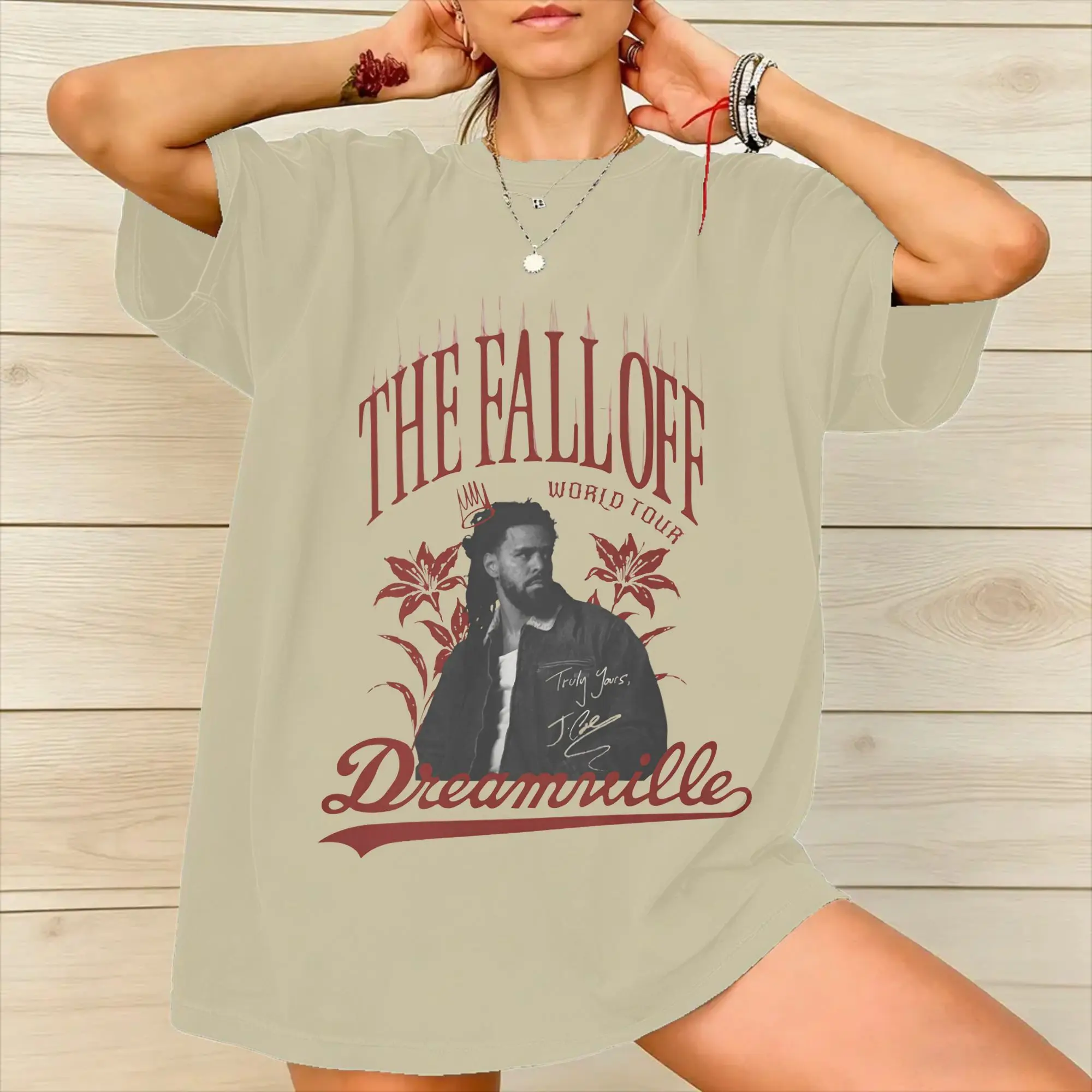J Cole The Fall Off 2026 Tour Tee Shirt for Men Women Printed T Shirts  Cotton Clothing