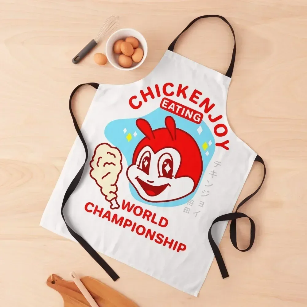 

JOLLIBEE CHICKENJOY EATING WORLD CHAMPIONSHIP Shirts Apron Things For Kitchen For Men Kitchen New 2022 Year Apron