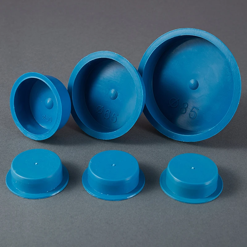 Blue Plastic Pipe Plug Plastic Plug Dust Plug Protective Plug Sullen Head Drain Stifle Paper Tube Steel Chock Pack Seamless Cap