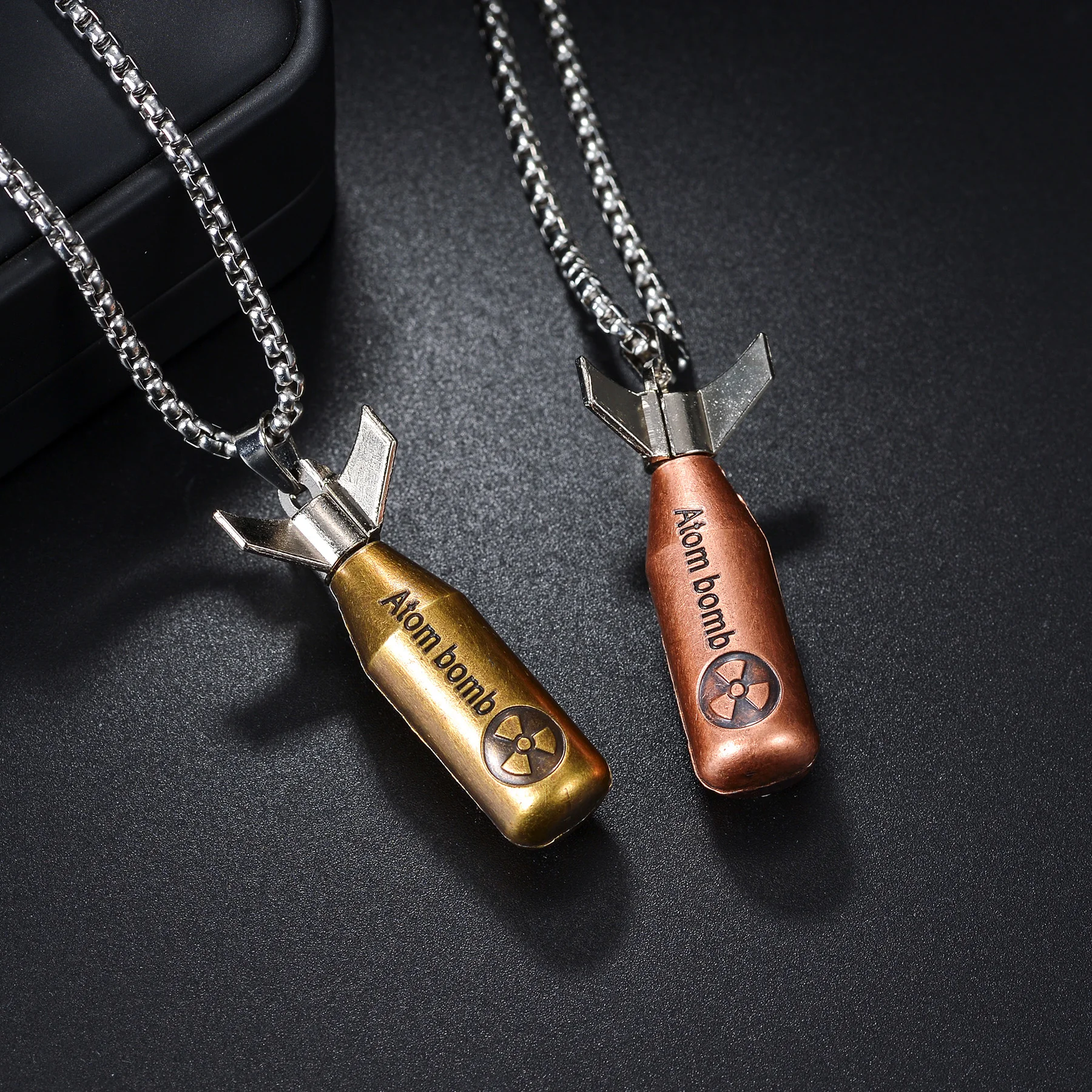 Beretta 92F Bronze Gun Necklaces Pistol Shape Pendant Necklace For Women Men Punk Fashion Jewelry Gifts Wholesale