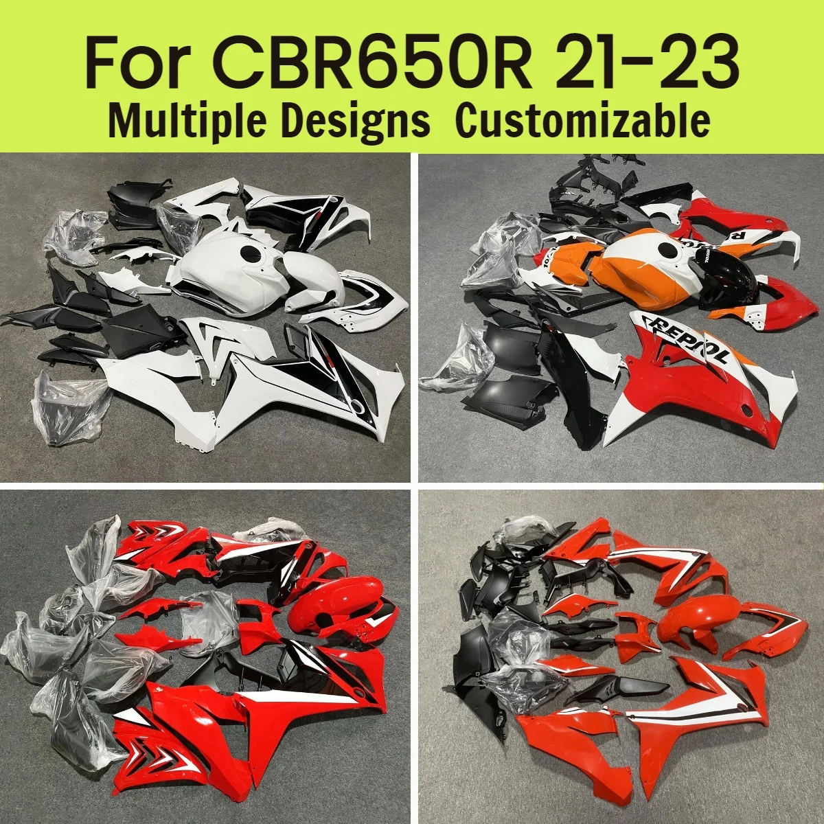 

Комплект обтекателей для Honda CBR650R 2021-2023, литые под давлением, аксессуары для мотоциклов
