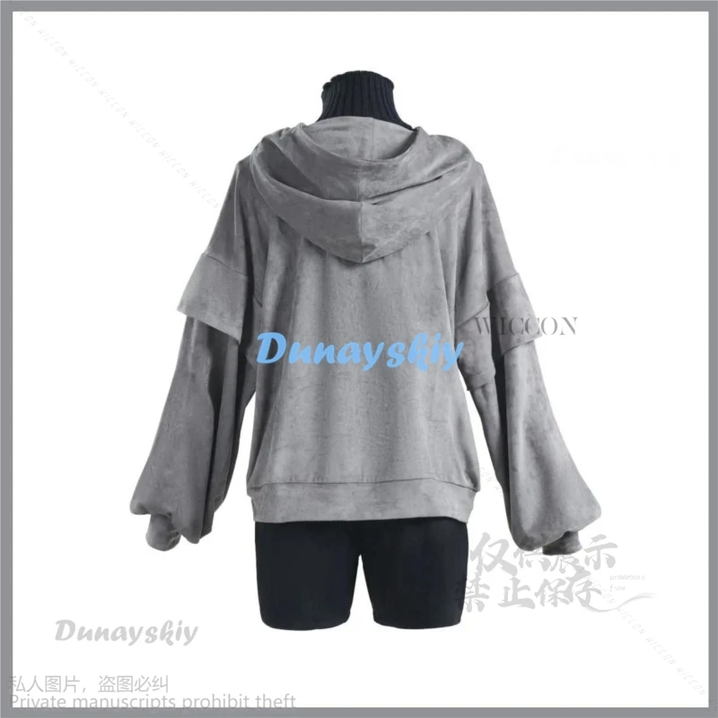 Anime Game Identity ⅤLuca Balsa Prisoner Cosplay Costume Esports Hoodie Daily Uniforms Hoodies Wig Man Halloween Party Suit