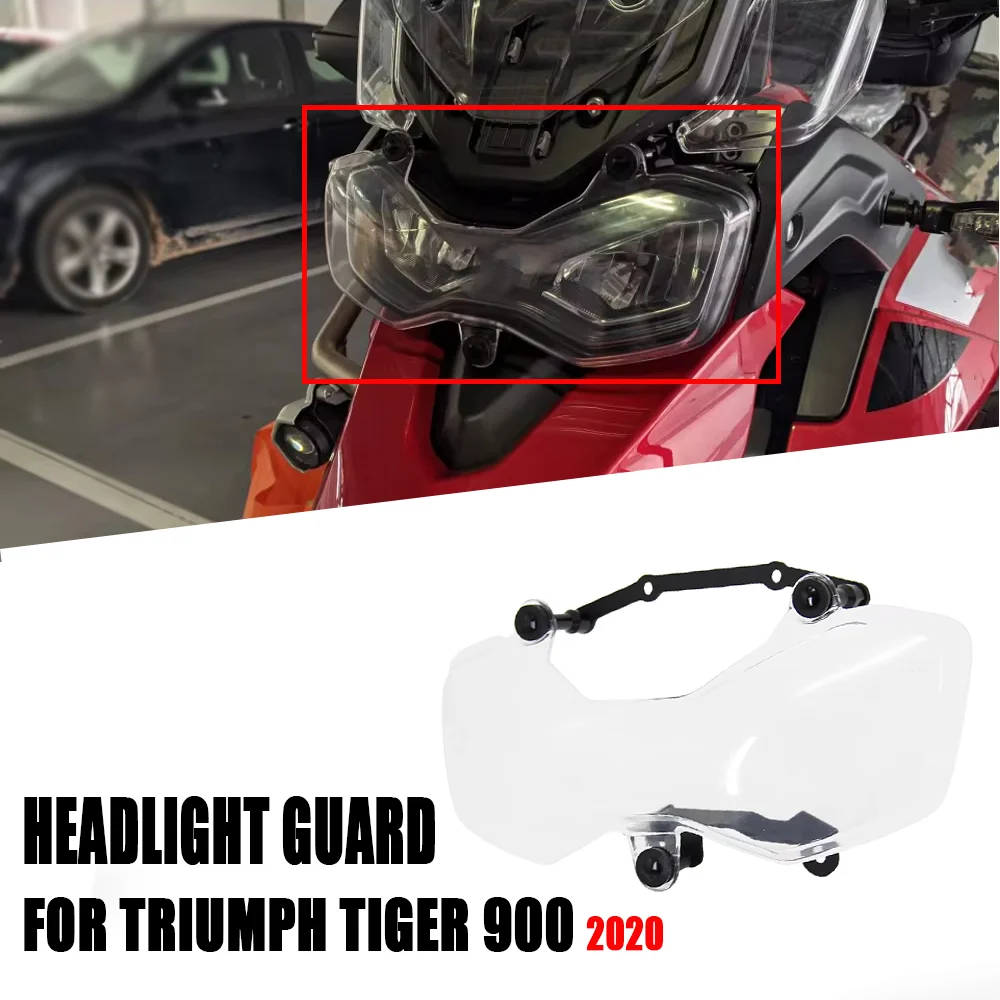 

Motorcycle headlight guard transparent front light lens protection cover accessories modification For Triumph Tiger 900 2020