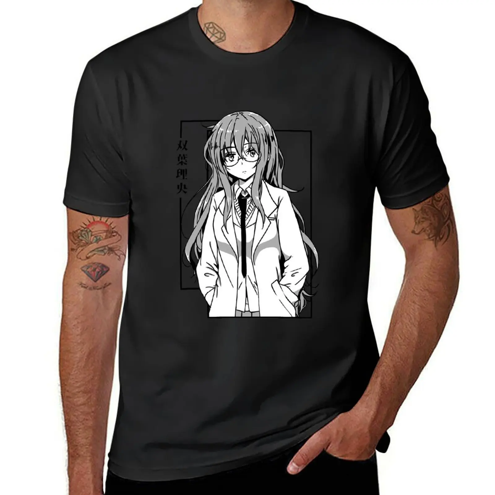 Rio Futaba Cute T-Shirt tops oversized kawaii clothes anime mens funny t shirts