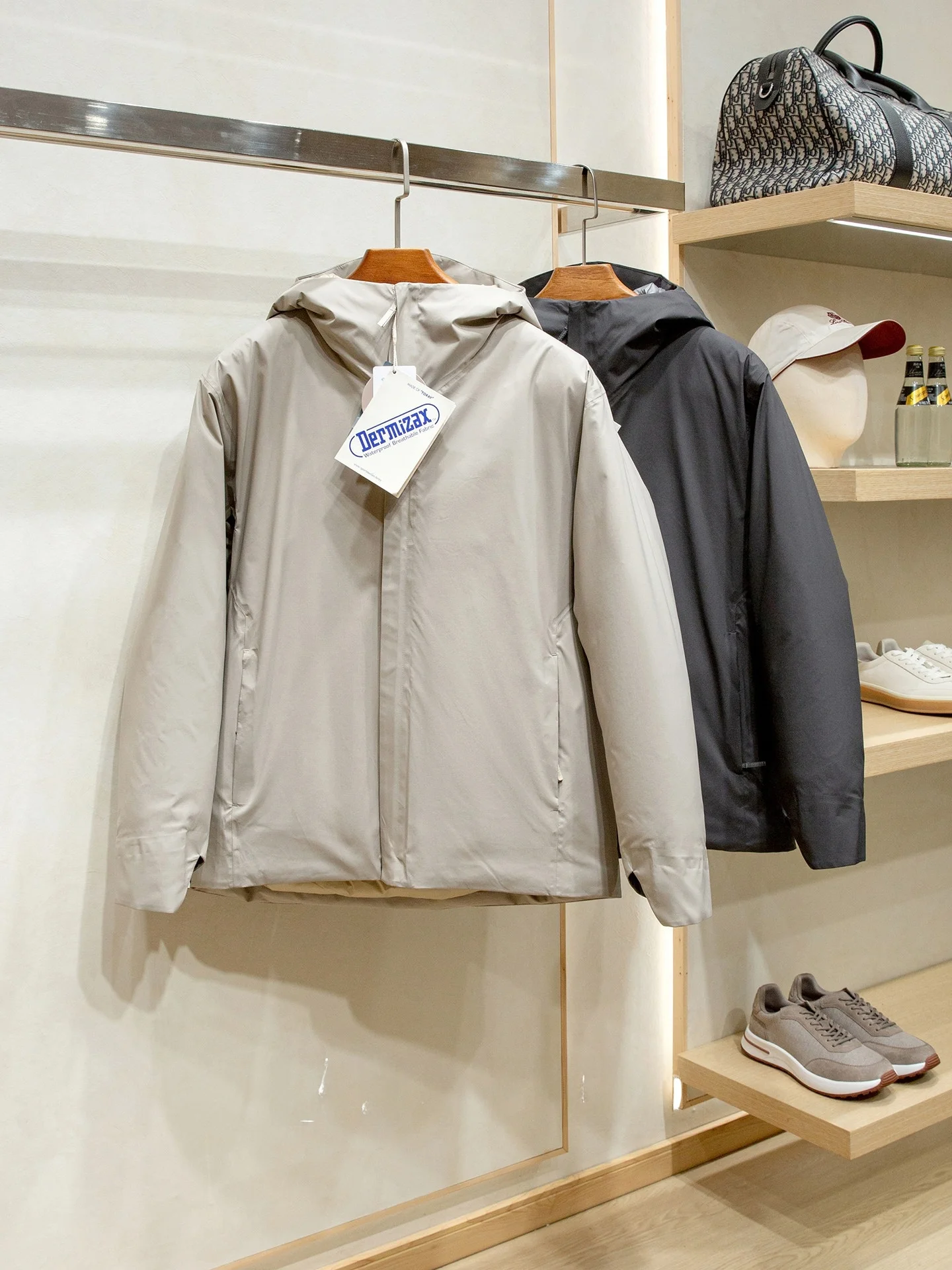 

Мужская утепленная куртка Dermizax для активного отдыха, повседневная, теплая, с капюшоном, на гусином пуху, из водонепроницаемой нейлоновой ткани, городской стиль