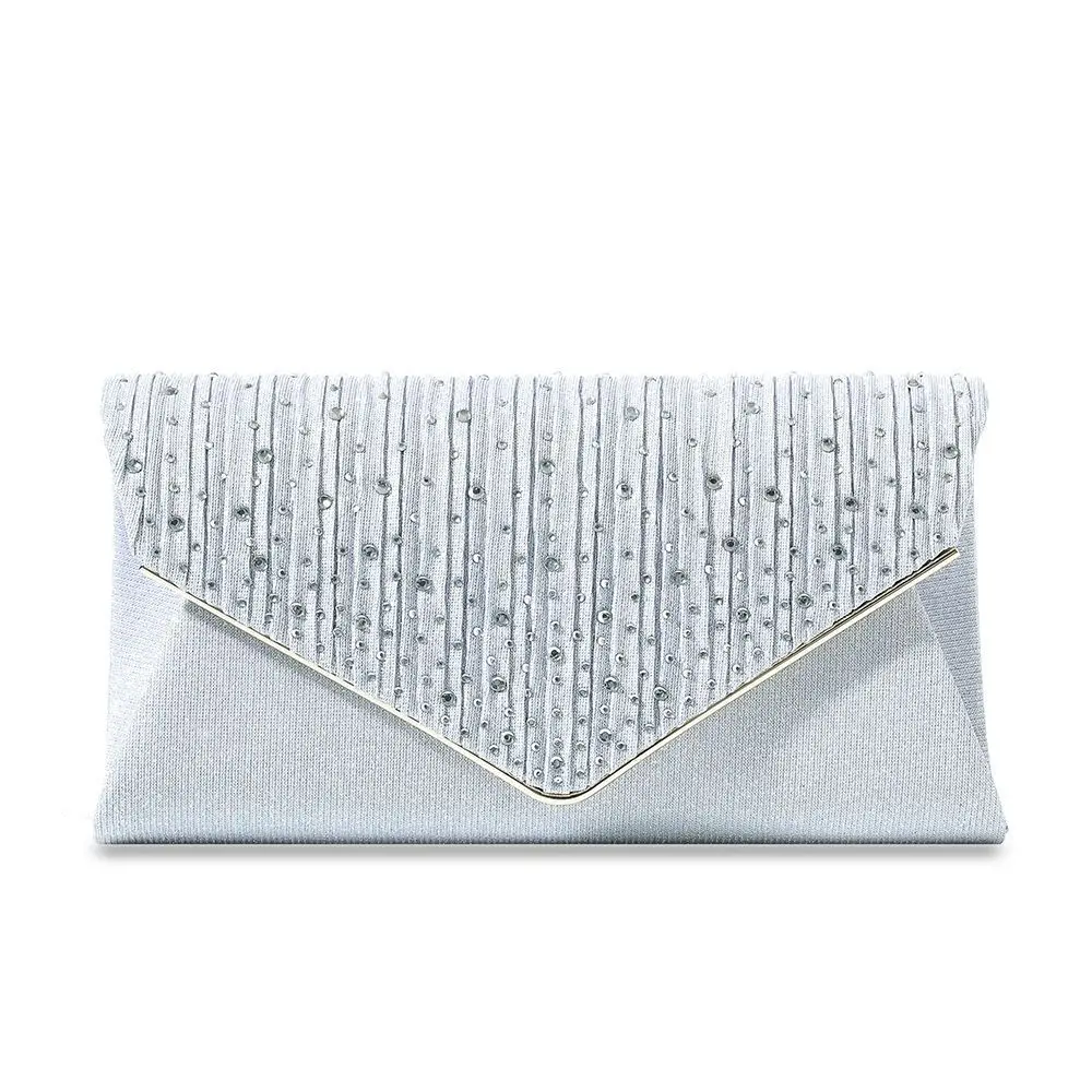 

2023 Women Evening Bags Fashion Rhinestones Fold Glitter Envelope Ladies Handbag Party Wedding Bridal Banquet Shoulder Cluthes