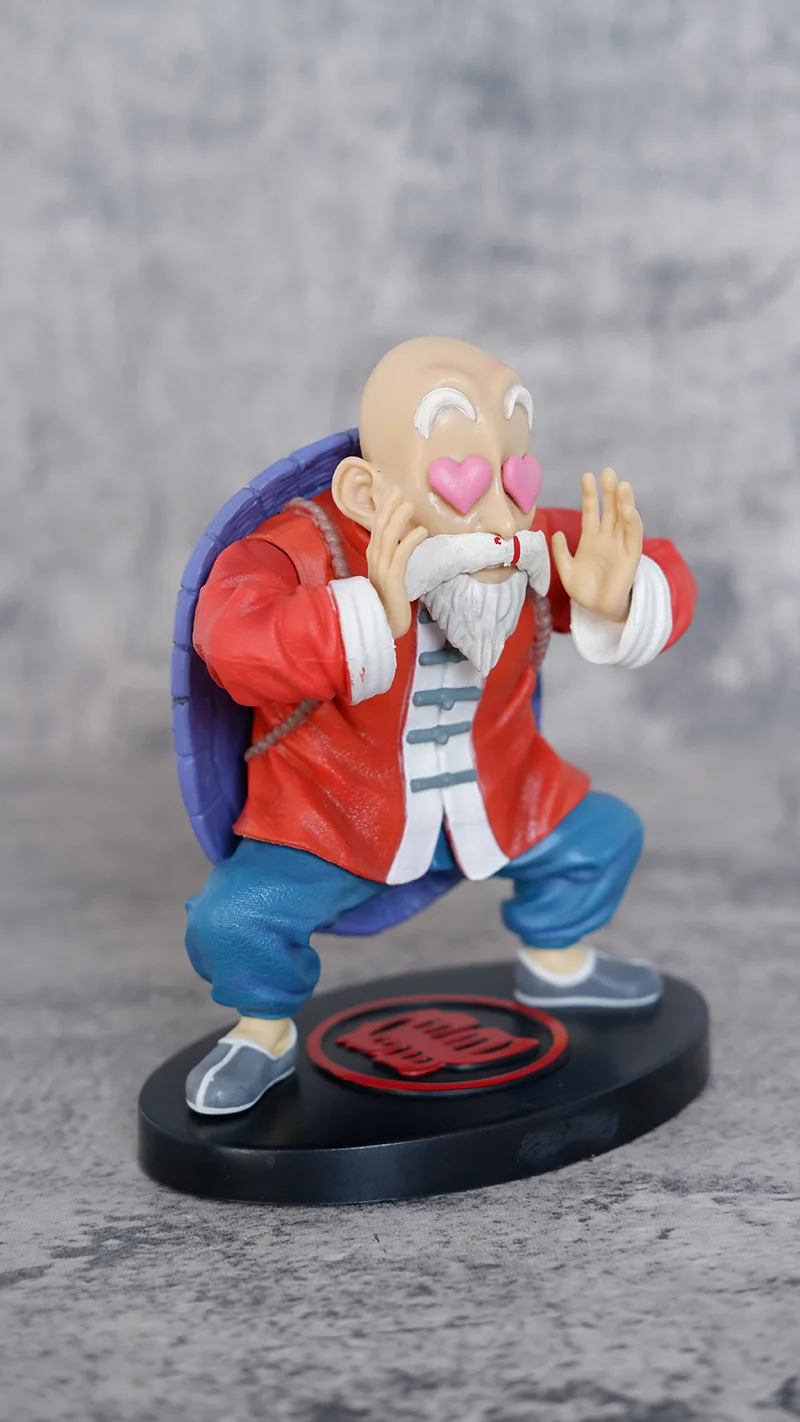 Cute Anime Dragon Ball Z Master Roshi PVC Action Figure Kame Sennin Statue Collectible Model Kids Toys Doll Gifts 16cm