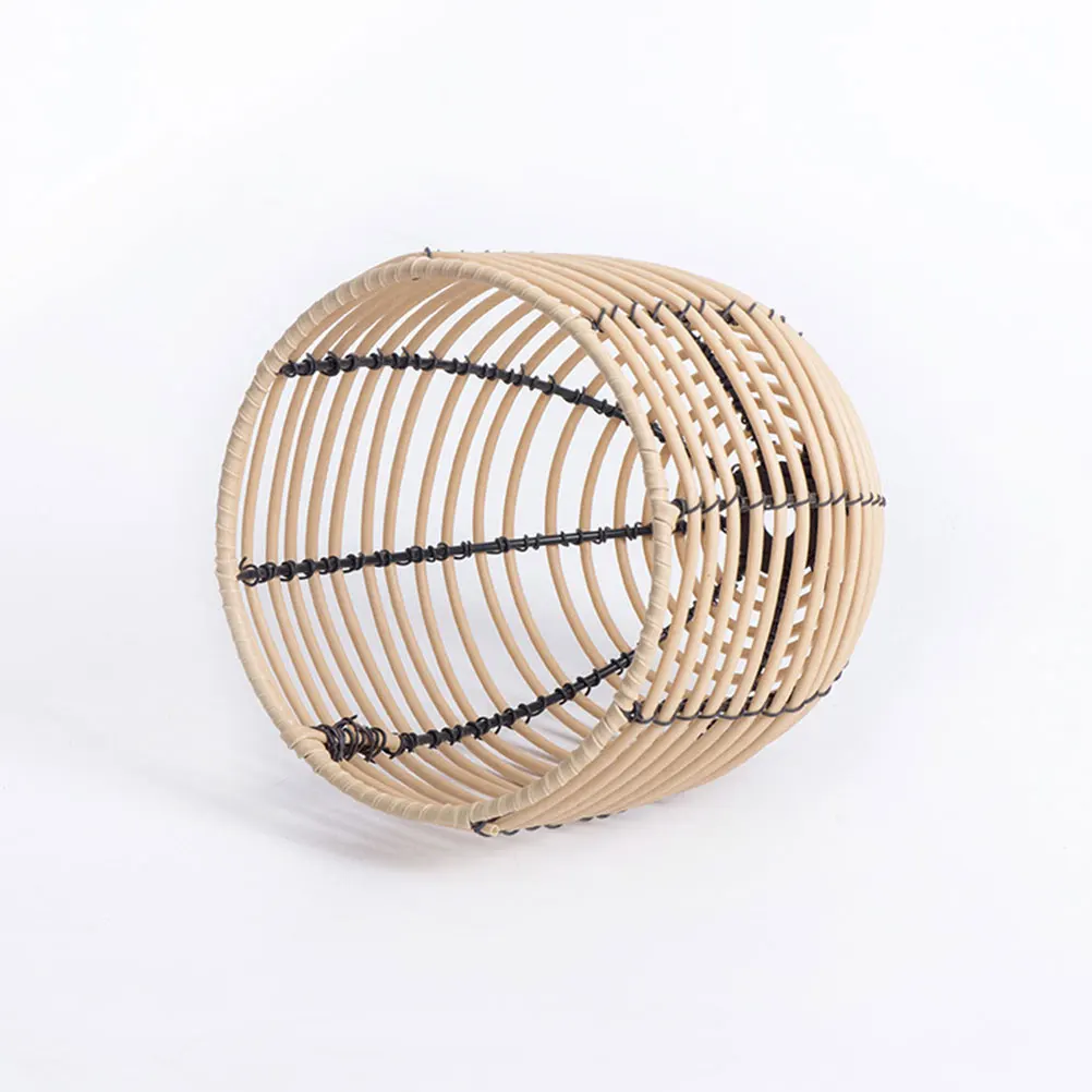 

Creative Woven Plastic Lampshade for Pendant Lamp Versatile Indoor Outdoor Farmhouse Rustic Modern Style Replacement