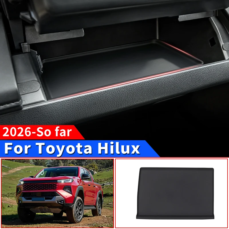 For Toyota Hilux 2026 Passenger Side Dashboard Storage Pad Silicone Mat Center Console Protection Interior Accessories