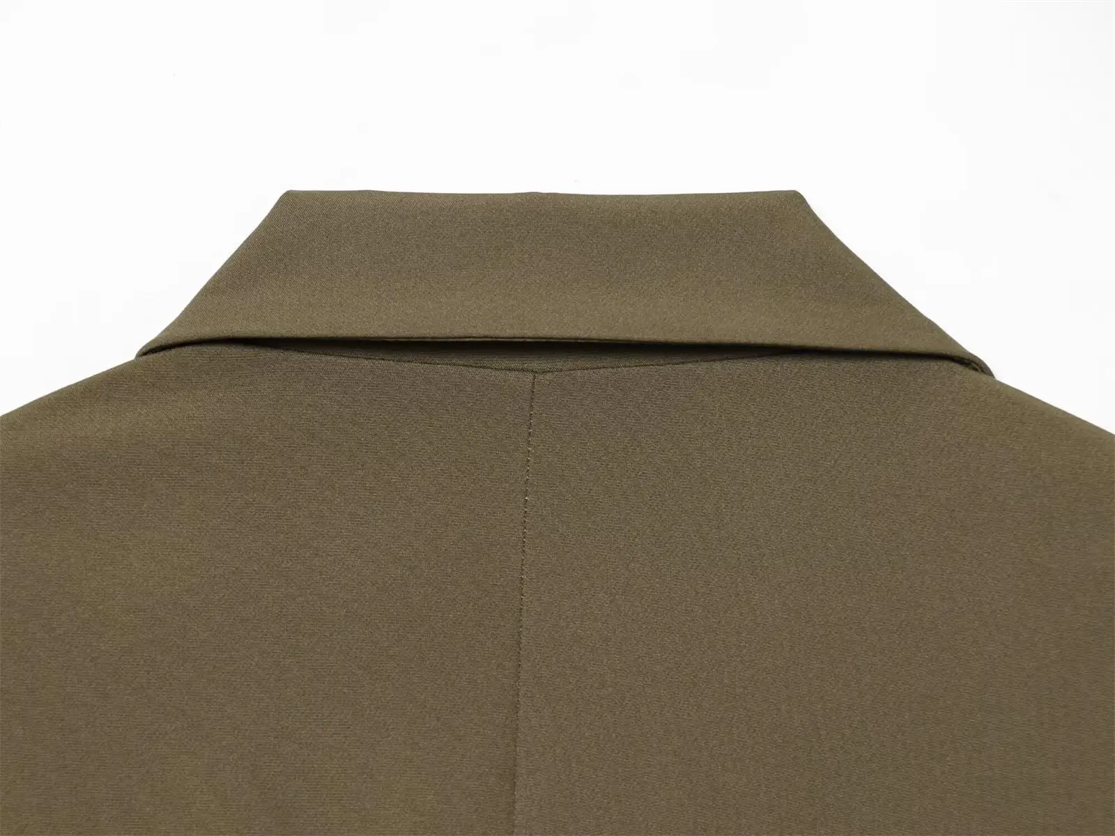 Modischer Damen-Blazer Büro-Dame Langarm Doppelreihiger Mittellanger Casual-Anzug Mantel Elegante Schlichte Stilvolle Oberbekleidung – Detail 27