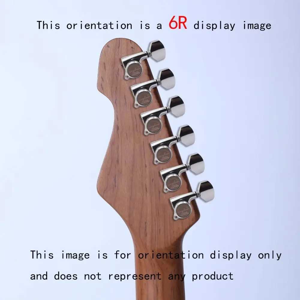 6 قطعة/المجموعة الكروم الغيتار قفل المستقبلون قفل سلسلة الفضة/الذهب/الأسود الغيتار ضبط أوتاد الغيتار الكهربائي آلة رؤساء المستقبلون #5