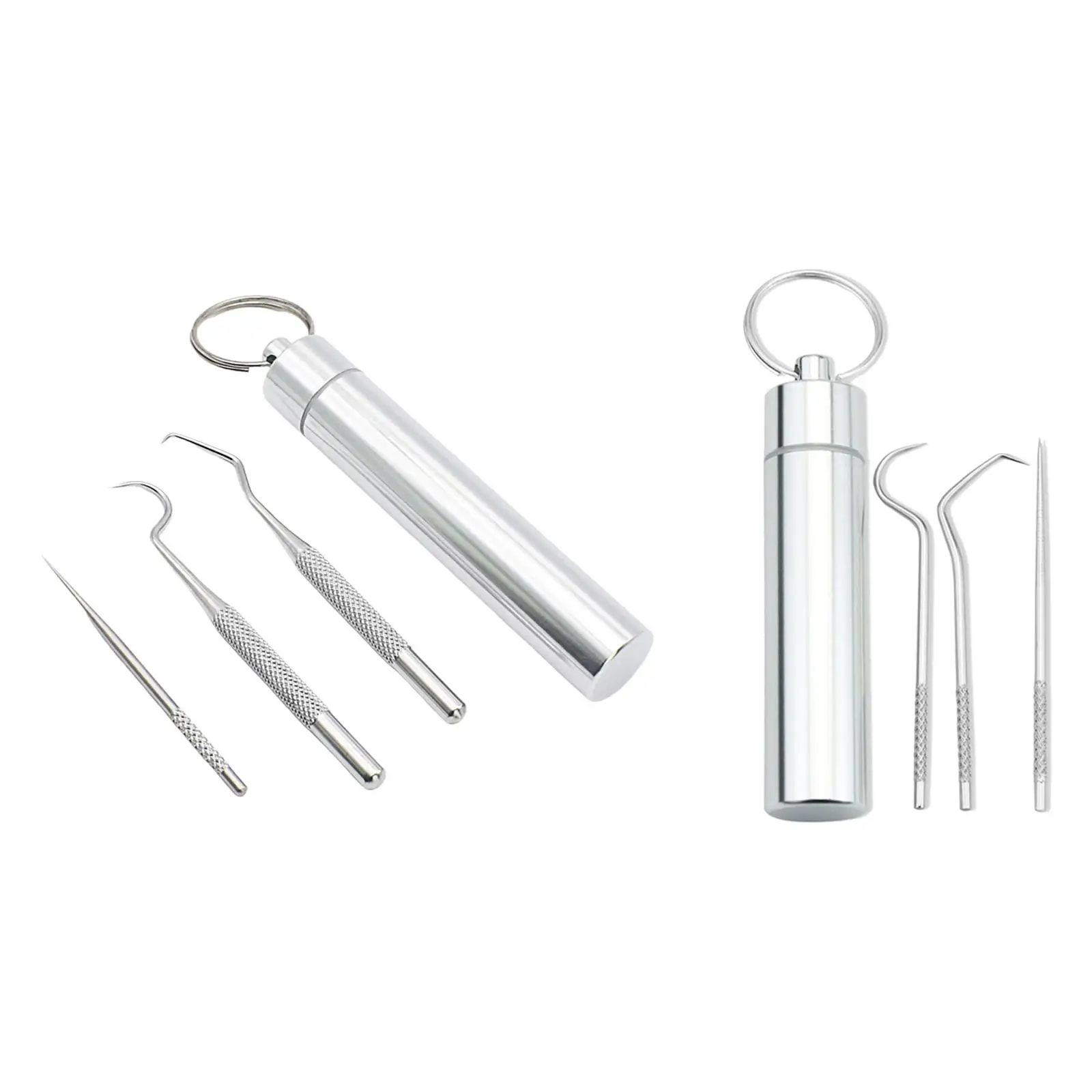 Portable Stainless Steel Toothpicks Pocket Set, Reusable Metal Toothpicks