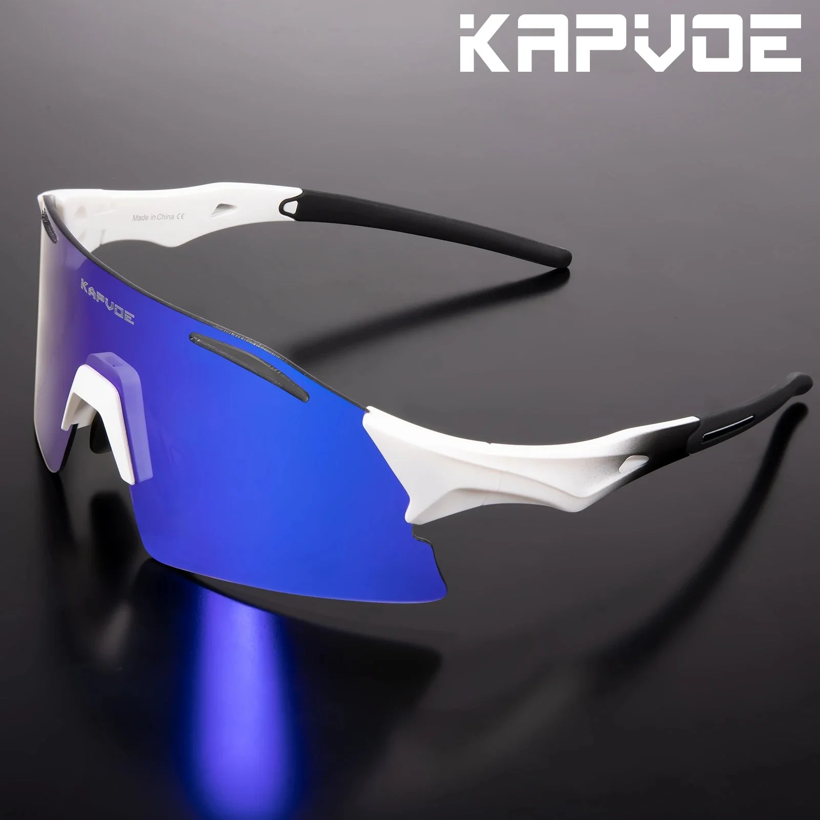 Kapvoe lunettes de cyclisme mode lunettes de soleil pour MenUV400 lunettes femmes vélo route vélo conduite Sport de plein air Marathon Triathlon