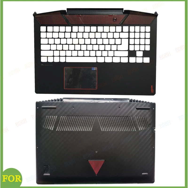 

Новый чехол для Lenovo Legion Y720 Y720-15 Y720-15IKB, верхняя крышка с подставкой для рук и тачпадом/нижняя часть корпуса для ноутбука AM12M000700