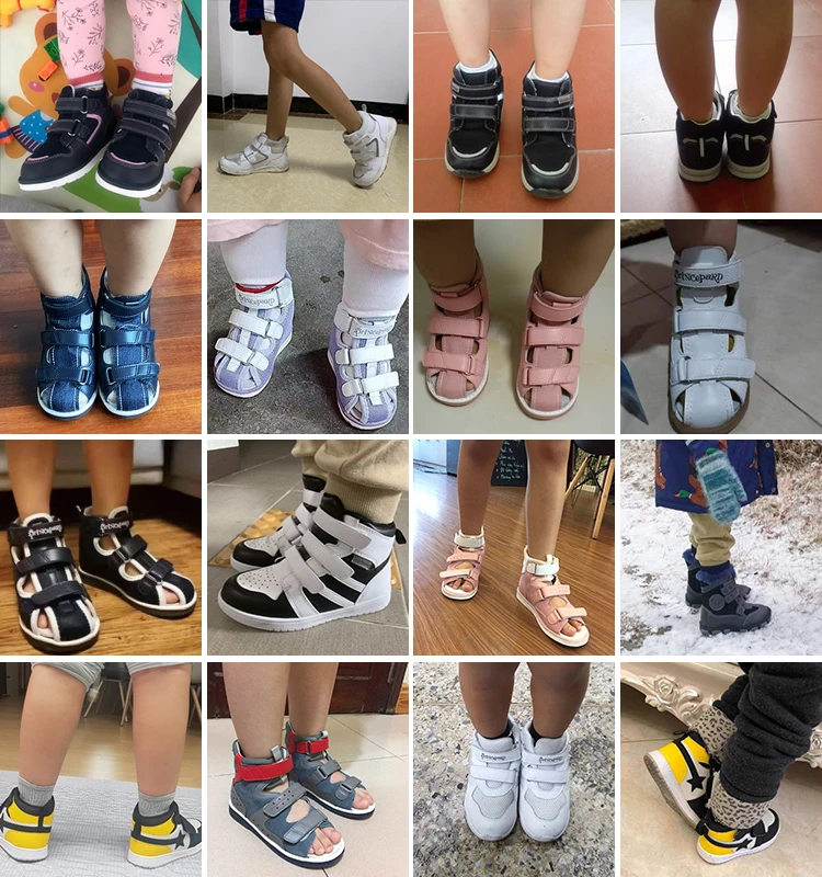 Kinder Orthopädische Schuhe für Jungen und Mädchen mit Bogen Unterstützung Flache Füße, schwarz und Rosa Freizeit Walking Korrektur Casual Turnschuhe