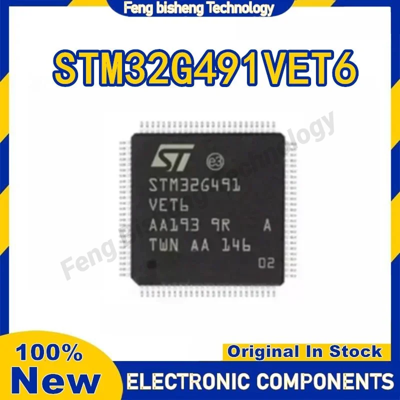 

Микросхема STM32G491VET6 LQFP100 STM32G491, 100% новая Оригинальная фотография