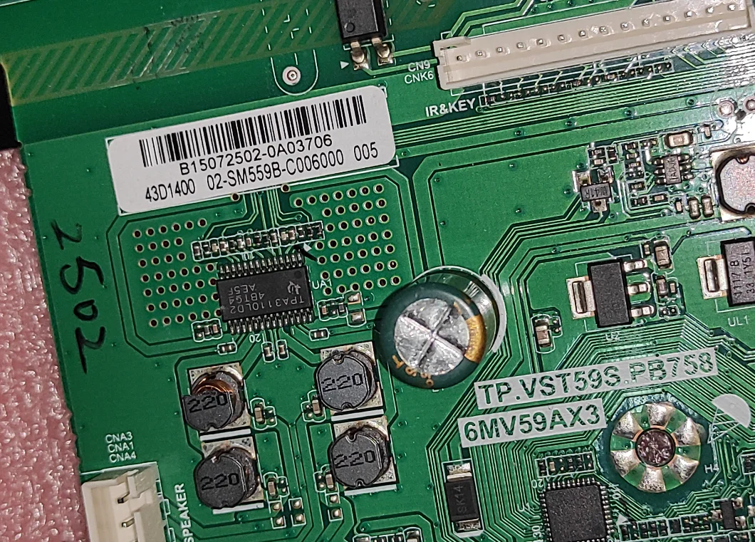 Free shipping! tp.vst59s.pb758 6m59AX3    43D1400    Three in one TV motherboard tested well