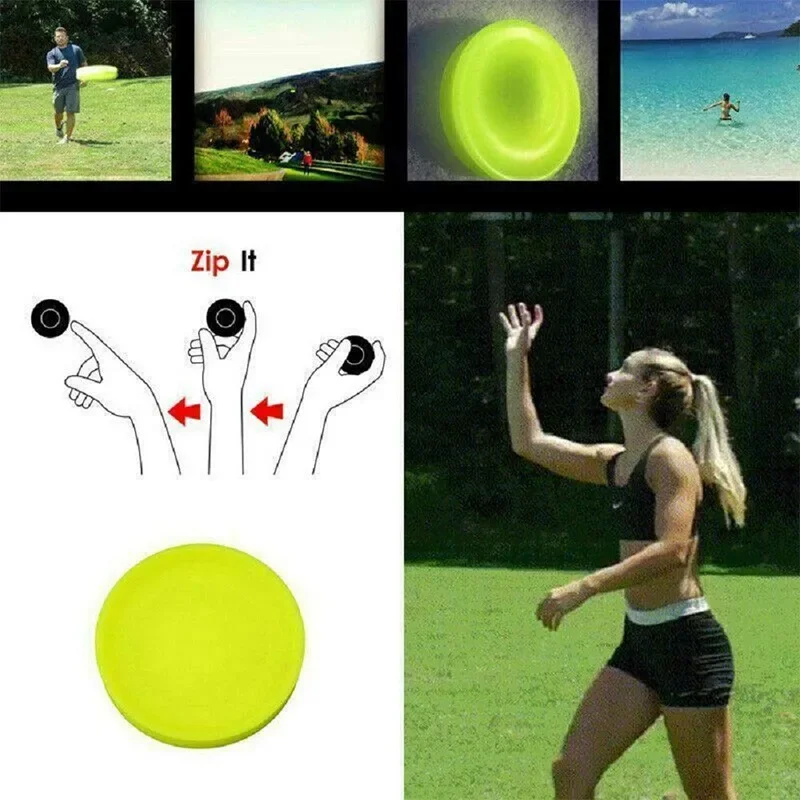 Spot wholesale of new silicone flying saucers fingertips mini flying luminous silicone discs