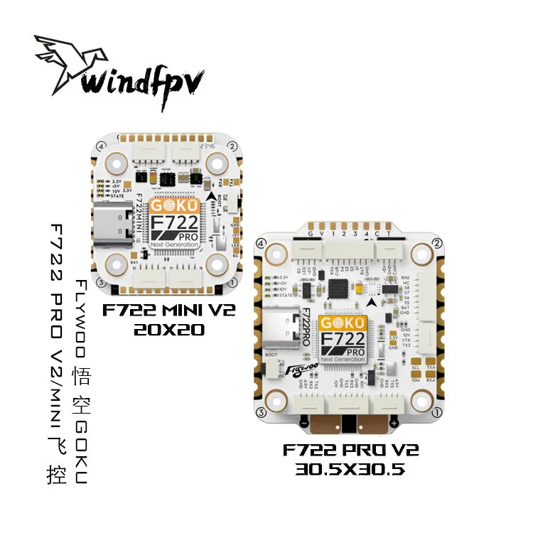 

Flywoo GOKU F722 PRO V2 55A 32-бит 128K FPV гоночный дрон мини 8-канальный