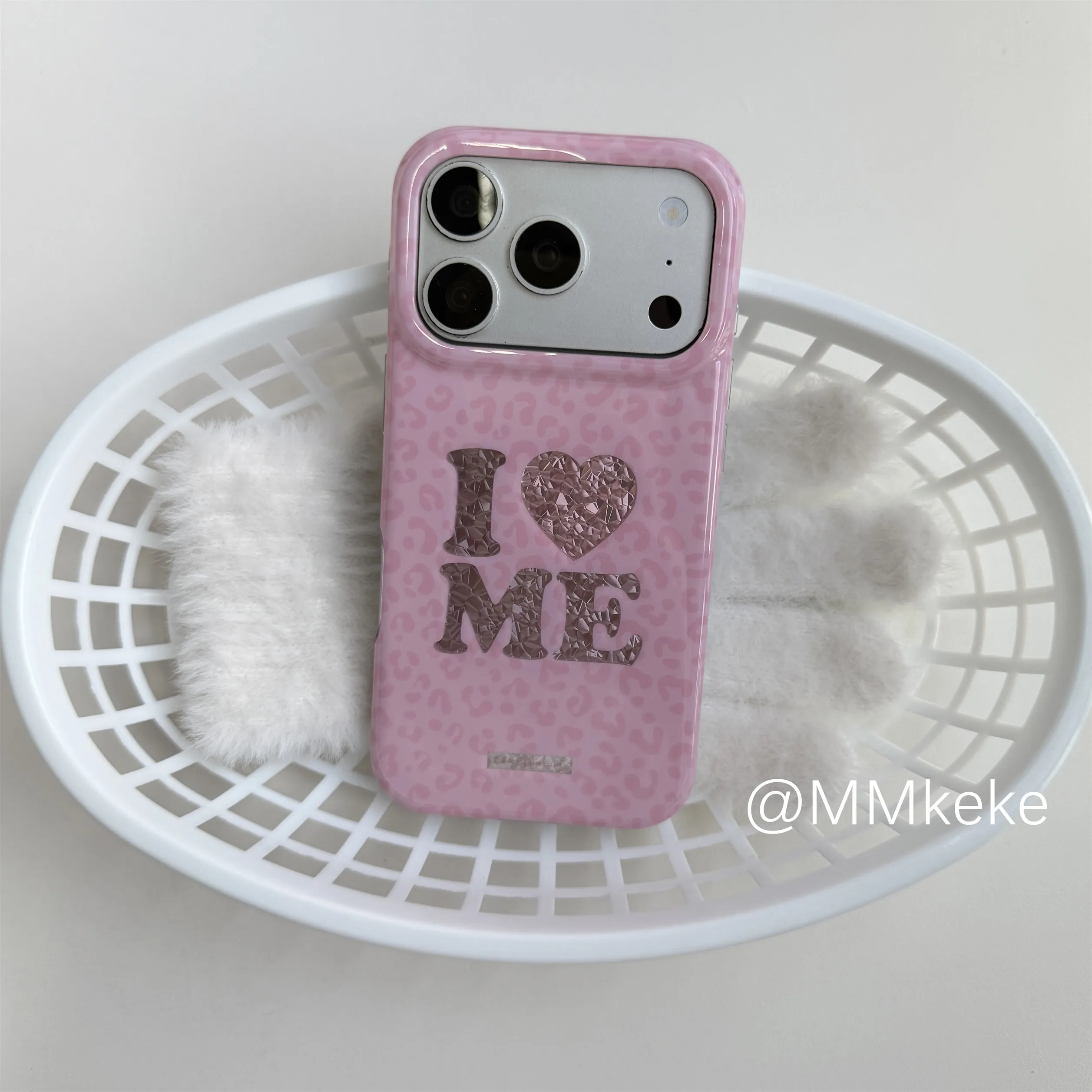 Pink Leopard Print I Love ME K - огляд і ціна Phone Cases Leopard Print